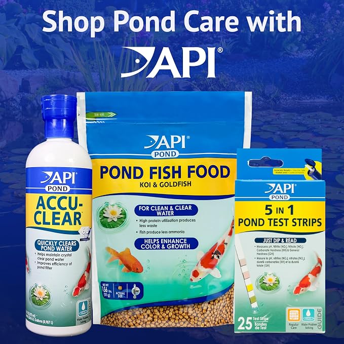 API POND ALGAEFIX (32 fl oz) Pond Algae Control - Copper Free - Clean, Clear Water - Up to 9600 Gallons - Safe for Fish & Plants - Water Gardens, Fountains - Natural Active Ingredient - EPA-Registered