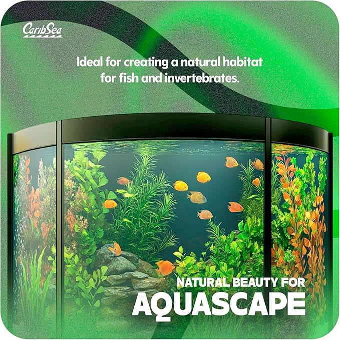 Carib Sea Super Naturals Aquarium Sand - 20 lb - Torpedo Beach - Natural Substrate for Freshwater Aquariums, Enhances Aquascaping & Promotes Healthy Aquatic Environment