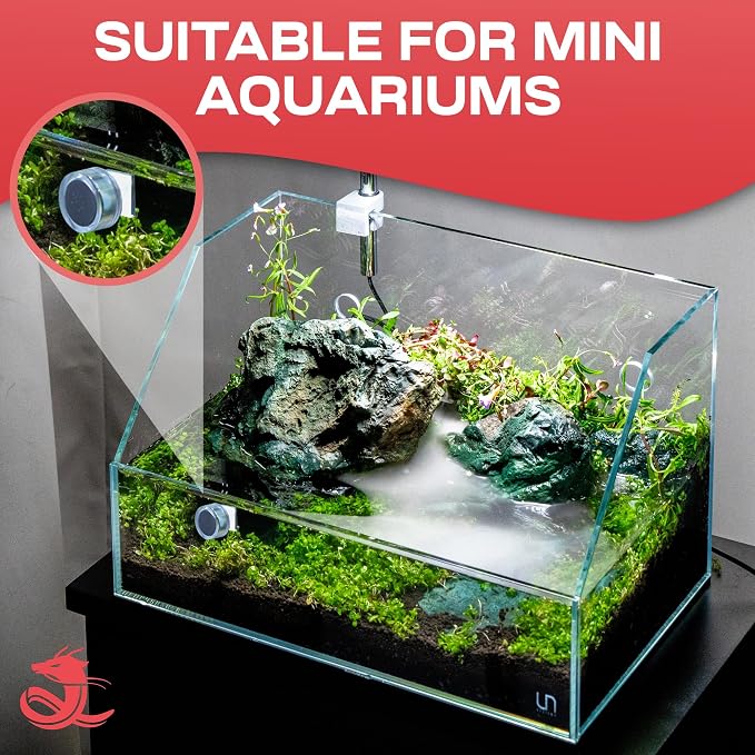 Chihiros Magnetic Aquarium Cleaner for 6-8mm Tank - Non-Slip and Scratch-Free Aquarium Magnetic Glass Cleaner - Floating Magnetic Fish Tank Cleaner - Aquarium Cleaning Tools - Mini