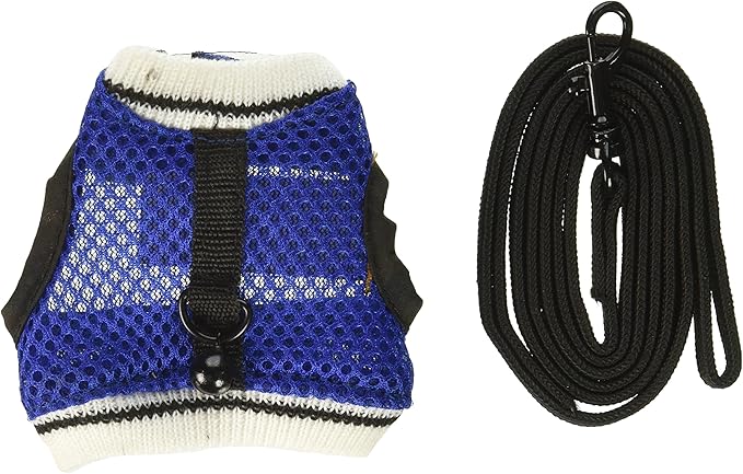 Ware Manufacturing Nylon Walk-N-Vest Pet Harness and Leash for Small Pets, Small - Colors May Vary