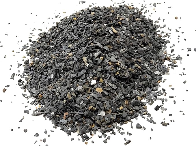 Natural Slate Stone Coarse Sand Less than 1/8" - USA Sourced and Packaged for Basing Models, Wargaming, Mosaic Stone Art, Crafts, Bonsai, Succulents, Miniature or Fairy Gardens (8 ounces)