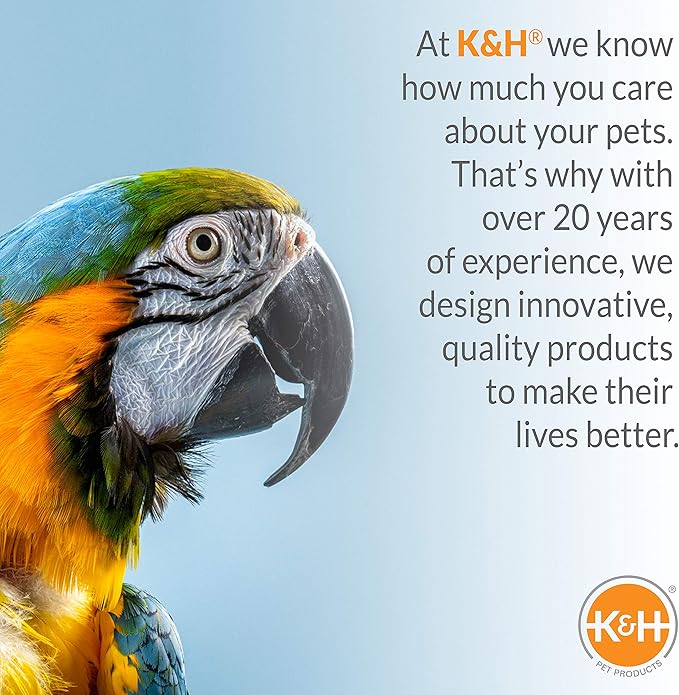 K&H Pet Products Mod Bird Carrier Travel Cage Gray/Clear 17 X 17 X 15.5 Inches