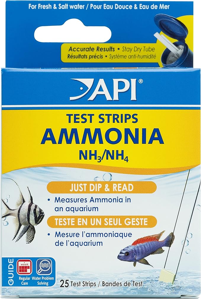 Mars Fishcare North America 25 Count Ammonia Aquarium Test Strip