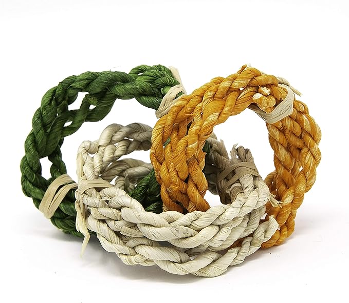 Oxbow Enriched Life Twisty Rings, Rabbit & Guinea Pig Toy, Hamster, Chinchilla & Rat Chew Rings, Small Pet Enrichment & Cage Accessory, Safe Natural Chew, Bunny Boredom Breaker, Enrichment Play Toy