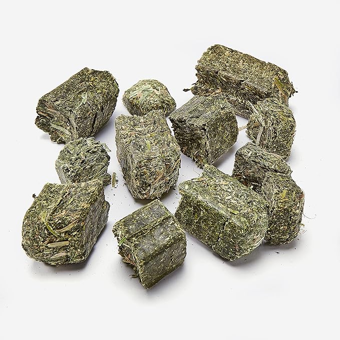 Kaytee Alfalfa Cubes for Rabbits, Guinea Pigs, and Other Small Animals, 15 oz (Pack of 2)