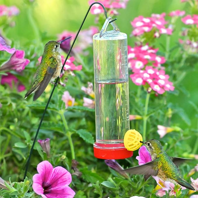 Perky-Pet Planter Box Plastic Hummingbird Feeder with Hanging Rod, 3 Fl Oz Capacity - Humming bird Feeder for Outdoors, 215P