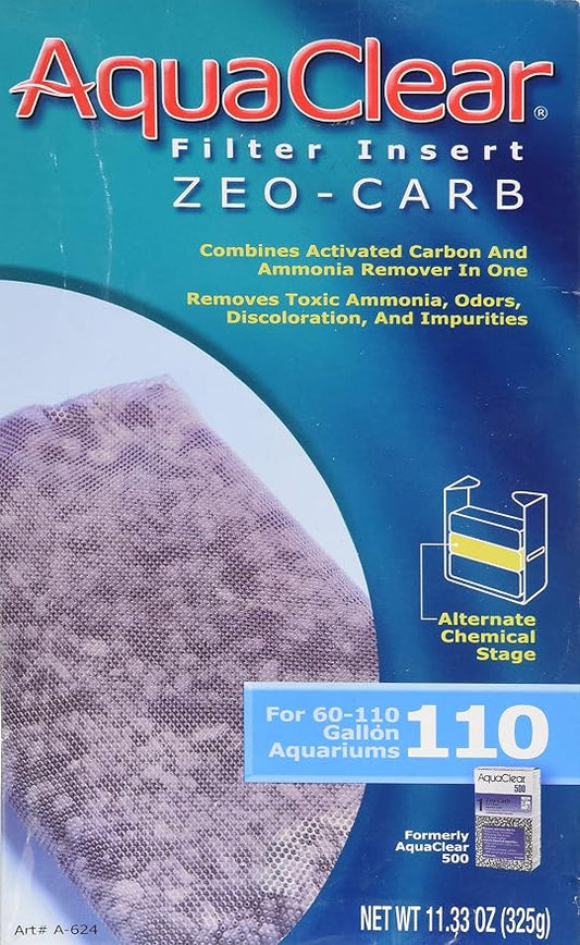 Aqua Clear AquaClear 110 Zeo-Carb Filter Insert, Aquarium Filter Replacement Media, A624