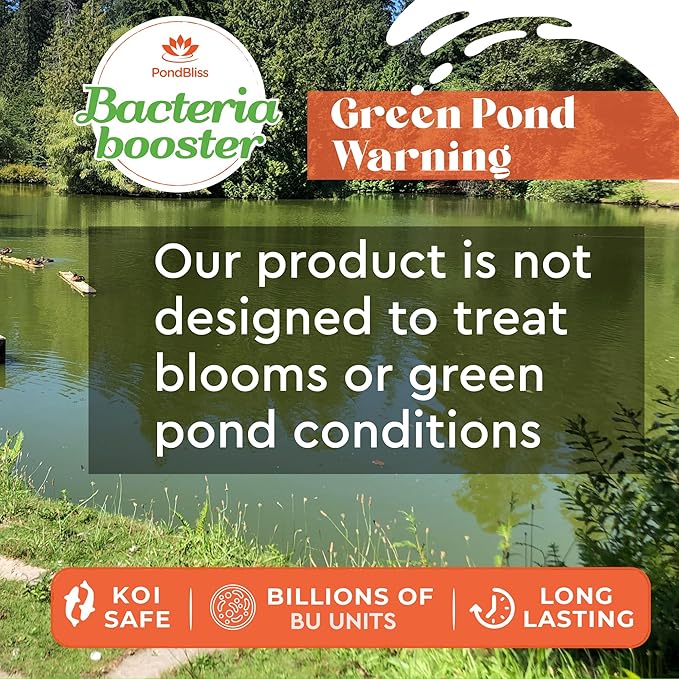 Beneficial Booster - Concentrated with Billions of Microbes, Pond Starter and Treatment for Dirty and Smelly Water - 32oz