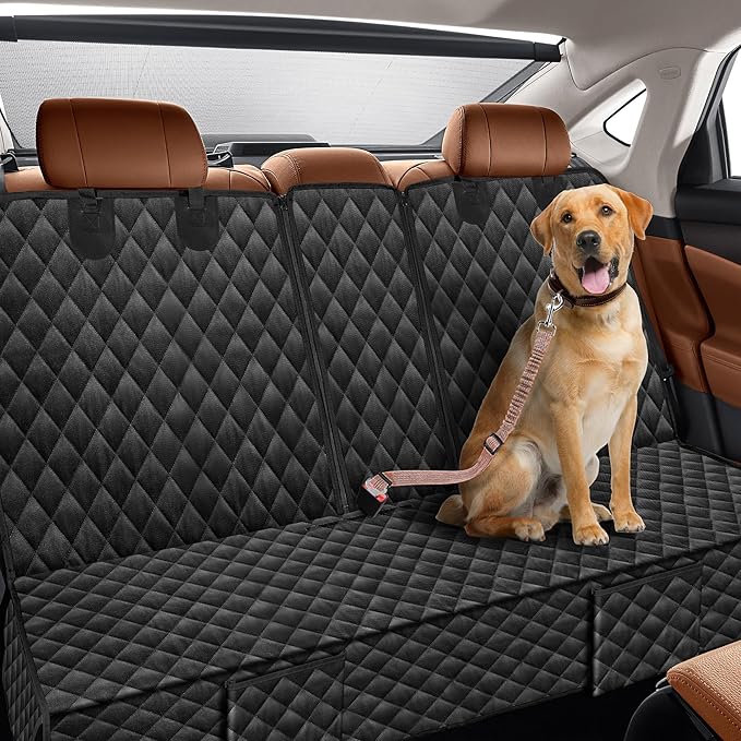 Dog Car Seat Cover for Back Seat Compatible with Mitsubishi Outlander Lancer Eclipse Cross Sport Accessories, Waterproof Non-Slip Pet Bench Backseat Covers 2026 New