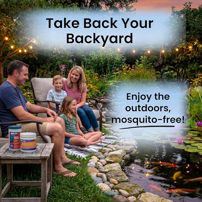 MICROBE-LIFT BMC Biological Mosquito Control, Liquid Treatment for Medium-Sized Decorative Water Gardens Up to 2,000 Gallons, Fountains and Ponds, 6 Fluid Ounces