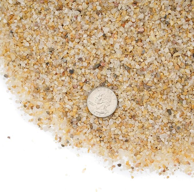 Mr. Fireglass 10 Poundsb Silica Sand for Fire Pits Fireplaces, 14-20 Mesh | Garden and Landscape Decoration, Fireproof Base Layer Natural Fire Sand Gas Fire Pits Filler Under Lava Rock or Fire Glass