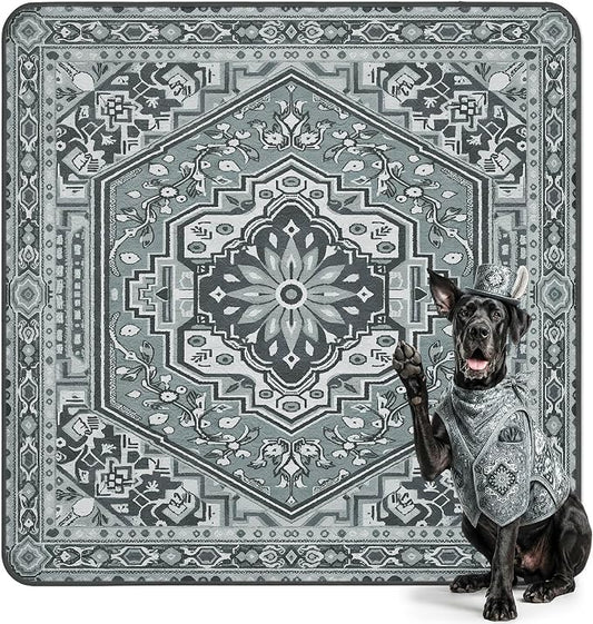 FXW Washable Pee Pads for Dogs, Puppy Pads with Super Absorbent, Specifically Designed for FXW Rollick/Homeplus 32/40/45inch 8 Panels Dog Playpen, 71" Square, Boho Grey, 1 Packs