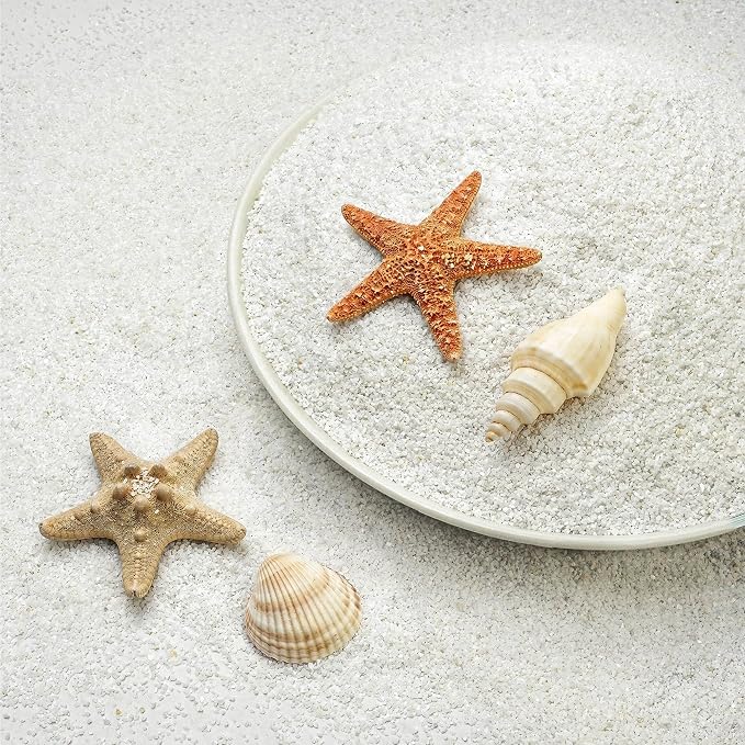 NUPICK 0.4-0.8mm White Aquarium Sand, 20lbs Substrate for Fish Tank, Garden | Decorative Fish Tank Sand for Plants, Aquarium Gravel Substrate for Terrarium, Vase Filler, Crafts, Reptiles, Candle, Cactus
