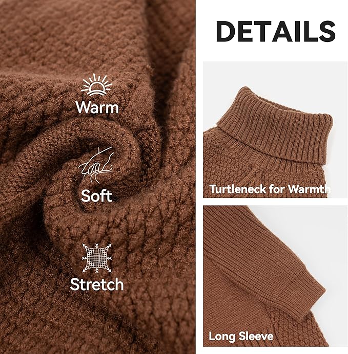 cyeollo 4XL Dog Sweater, Stretchable & Cozy Warm Dog Sweaters for Large Dogs Boy, Pullover Knit Fall Winter Sweatshirt for Giant Breeds Big Dogs Clothes, Doberman Great Dane Apparel, Brown XXXXL