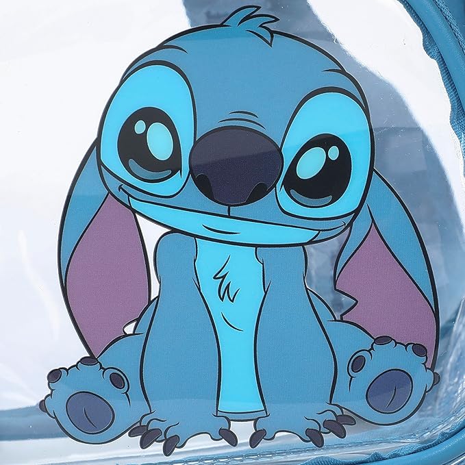 Bioworld Lilo & Stitch Curious Pose 11" Adult Clear Mini Backpack