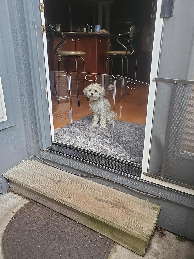 Pet Barrier (3-Panel) | Free-Standing Pet Gate | Foldable | Protect Your Indoor Living Spaces, Decorations, and Important Items from Pets | Made in The USA