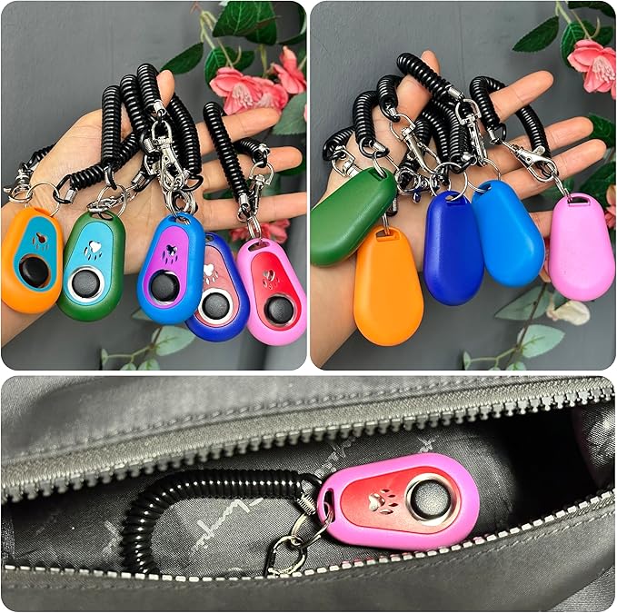 Pet Training Clicker with Wrist Strap - Dog Training Clickers (5PCS)