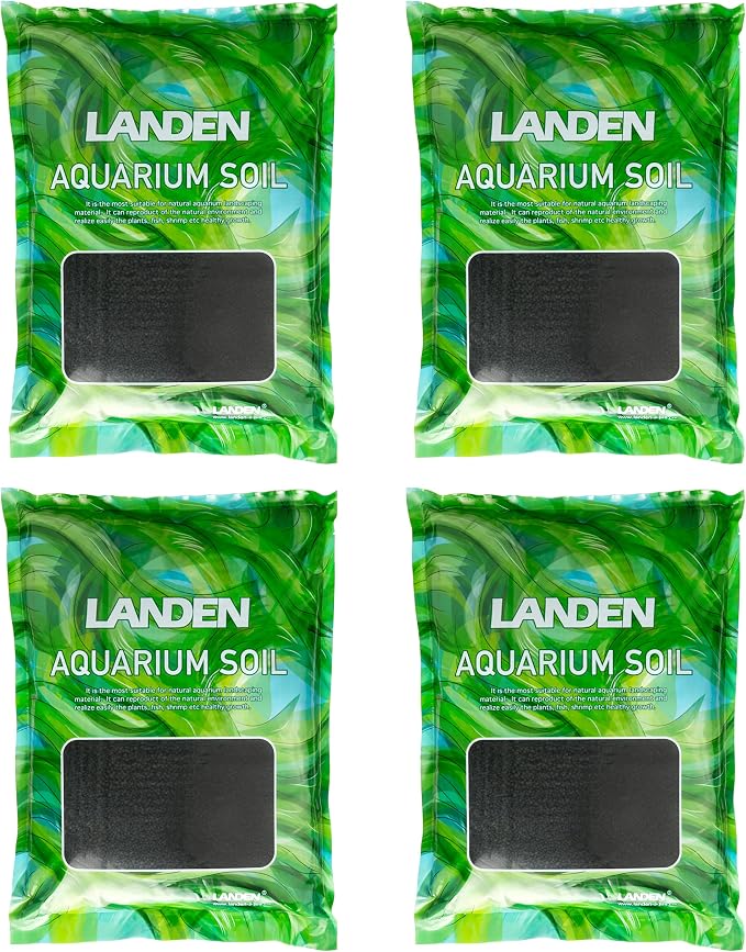 Thriva Aqua Soil Aquarium Substrate Black 20L Planted Tank Shrimp | Four 5L bags; planted, aquascaping and shrimp