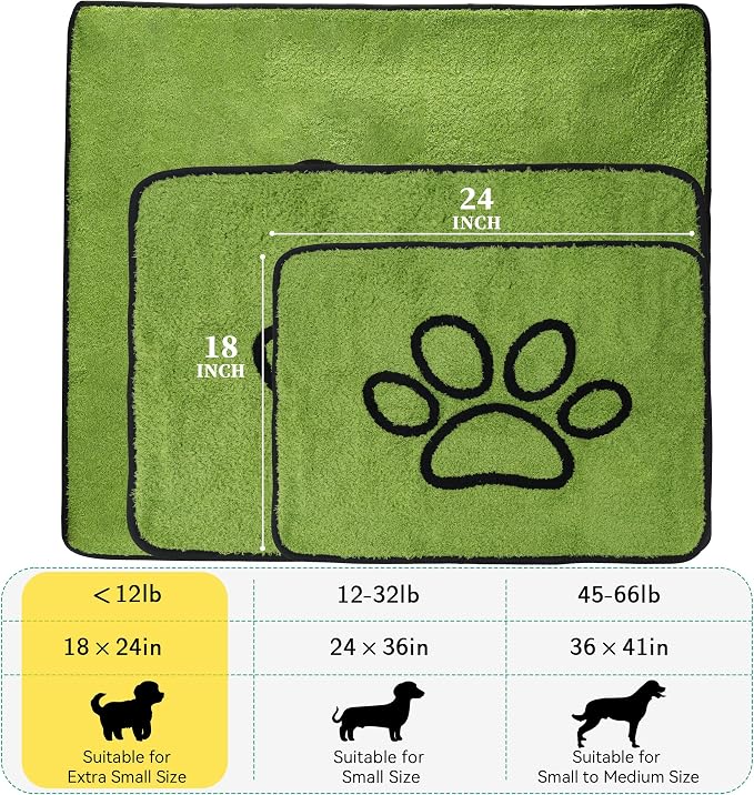 PatiencET Washable Pee Pads for Dogs, 18"x 24" Super Absorbent Embroidered Reusable Puppy Pads for Pet Training, Housebreaking and Incontinence, 2 Pack Puppy Potty Pads with Leakproof Non-Slip Bottom