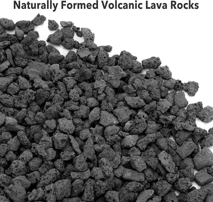 Stanbroil Lava Rock Granules - Decorative Landscaping for Fire Bowls, Fire Pits, Gas Log Sets, Indoor or Outdoor Fireplaces - 10 Pounds (0.1"-0.2") | for Fire Bowls, Fire Pits, Gas Log Sets, Indoor or Outdoor Fireplaces