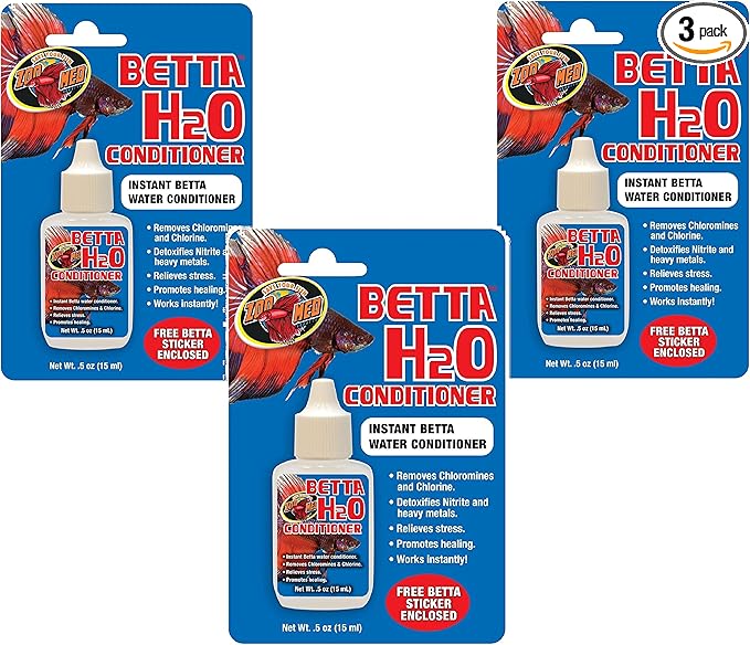 Zoo Med Betta H2o Water Conditioner .5oz (3 Pack)