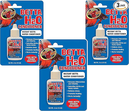 Zoo Med Betta H2o Water Conditioner .5oz (3 Pack)