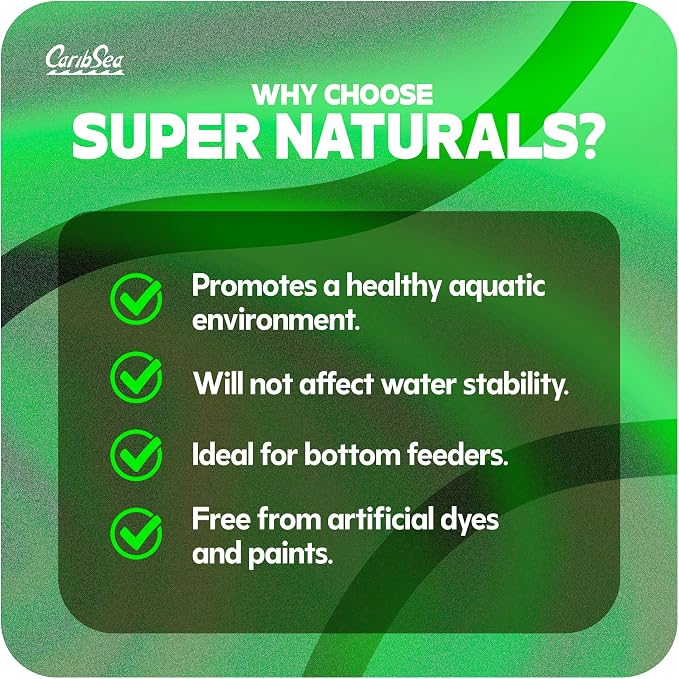 Carib Sea Create a Supernatural Experience: Super Naturals Crystal River Sand re-Creates The Natural World in Your Aquarium with its Smooth, Fish-Friendly Grains.