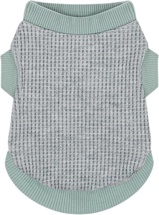 Cozy and Functional Dog Shirts for Small Puppies: Stretchable Green Attire with Easy-On Design, Ideal for Chihuahuas and Yorkies - Enhance Comfort and Playfulness on Chill Days Small