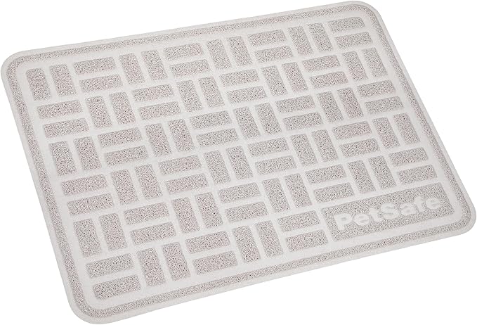 PetSafe Anti-Tracking Litter Mat - Traps Crystal and Clay Clumping Cat Litter - Durable Mesh Material - Easy to Clean Mat - Compatible with All Cat Litter Boxes - Large Size