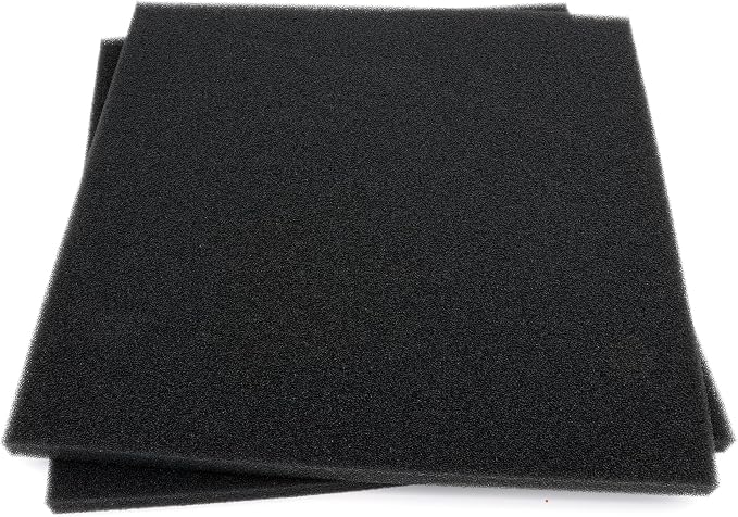 Aquarium Filter Bio Sponge Pad, Foam Sponges Filter Media, Cut fit it Filter Accessories for Fish Tanks and Ponds (18"x18"x0.8" (50PPI) 2 Pack)