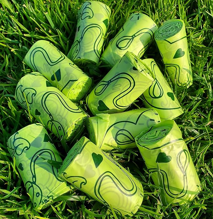 Compostable Dog Poop Bags I 240 Bags I Made in USA I Completely Biodegrades 90 Days After Use I 100% Plant Based I Eco-Friendly I Extra Strong, Leak Proof, 9”x12”, Premium Thickness