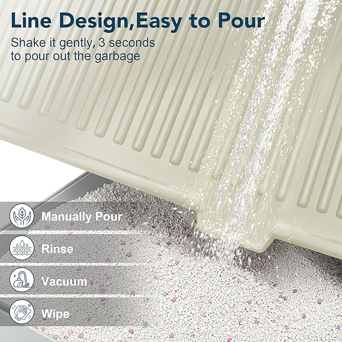UPSKY Cat Litter Mat, Large Kitty Litter Trapping Mat Soft on Kitty Paws, Litter Box Mat Keep Floor Clean, 31" x 24" Waterproof and Washable Trapping Mats Catcher Pad for Scatter Control