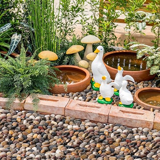 GreatBuddy 30-lb Mixed Color River Rocks, 1-1 3/4 Inches Large Decorative Pebbles for Garden Landscaping Outdoor, Polished Plant Stones for Indoor Potted Plants, Aquarium Substrate and Vases
