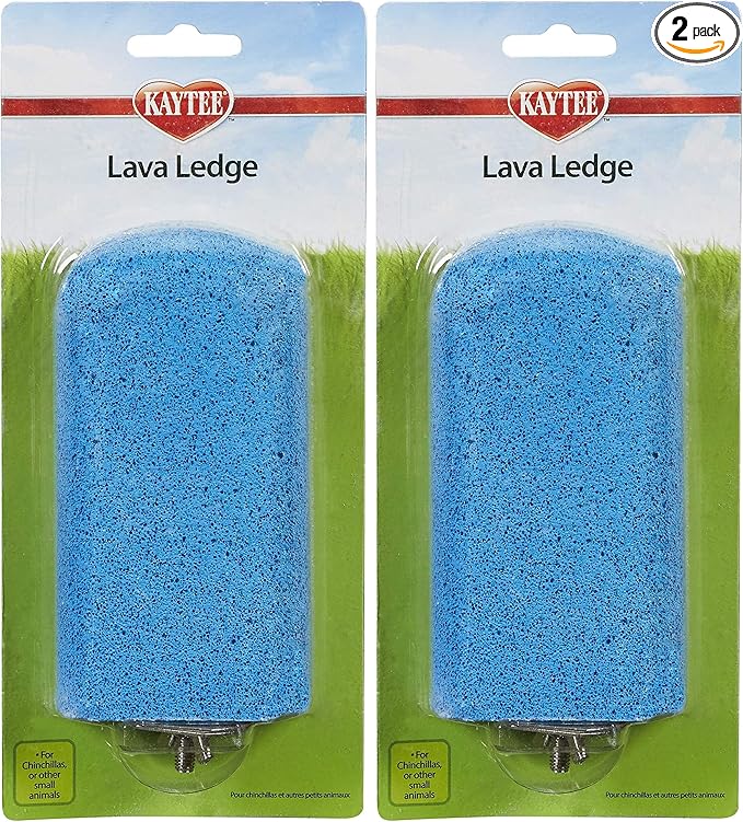 Kaytee Lava Ledge for Attaching to Small Pet Animal Wire Habitats (Pack of 2)