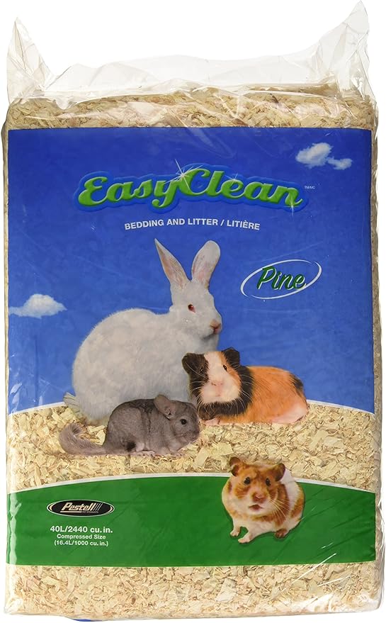 Pestell Pet Products Easy Clean Pine Bedding, 40-Liter