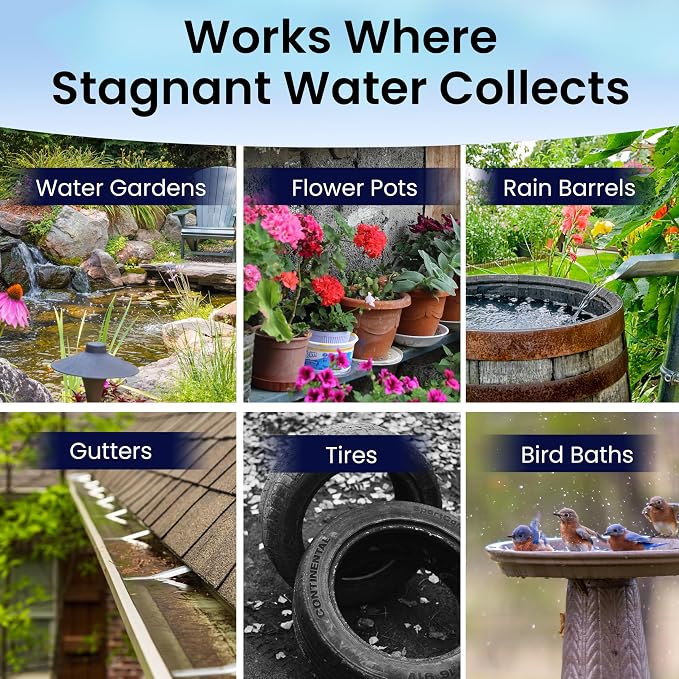 MICROBE-LIFT BMC Biological Mosquito Control, Liquid Treatment for Medium-Sized Decorative Water Gardens Up to 2,000 Gallons, Fountains and Ponds, 6 Fluid Ounces