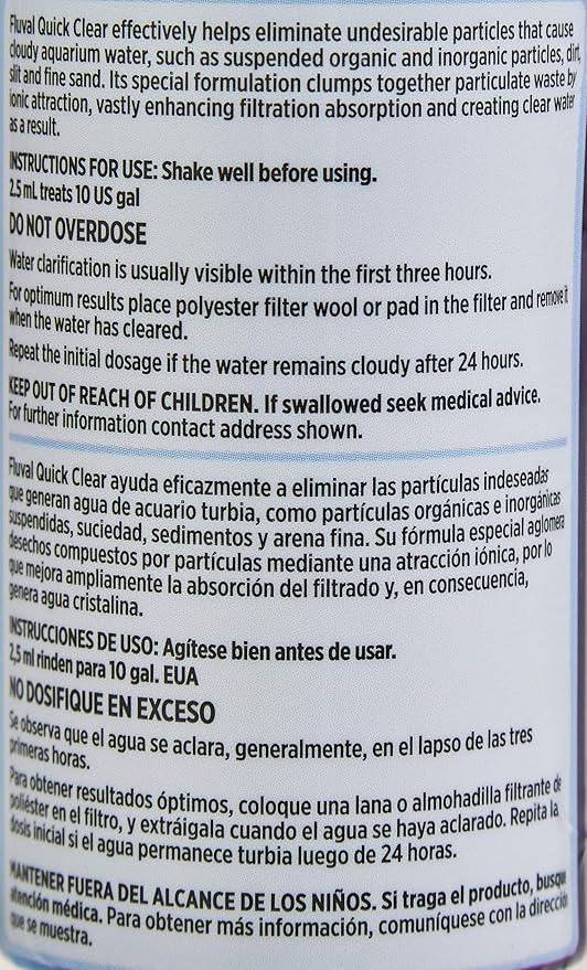 Fluval Quick Clear for Aquarium Water Treatment, 4-Ounce (Pack of 3)