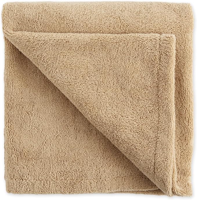 Bone Dry Pet Grooming Towel Collection Absorbent Microfiber X-Large, 41x23.5, Embroidered Taupe (Pack of 12)