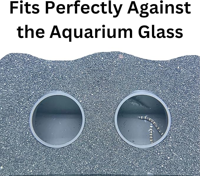 Aquarium Underground Tunnel Cave Natural Curve Two Hole | Viewing Fish & Shrimp Under Gravel Tunnel | Fish Tank Decor Decoration Hideout Perfect for Corydora Catfish, Kuhli Loach, Pleco