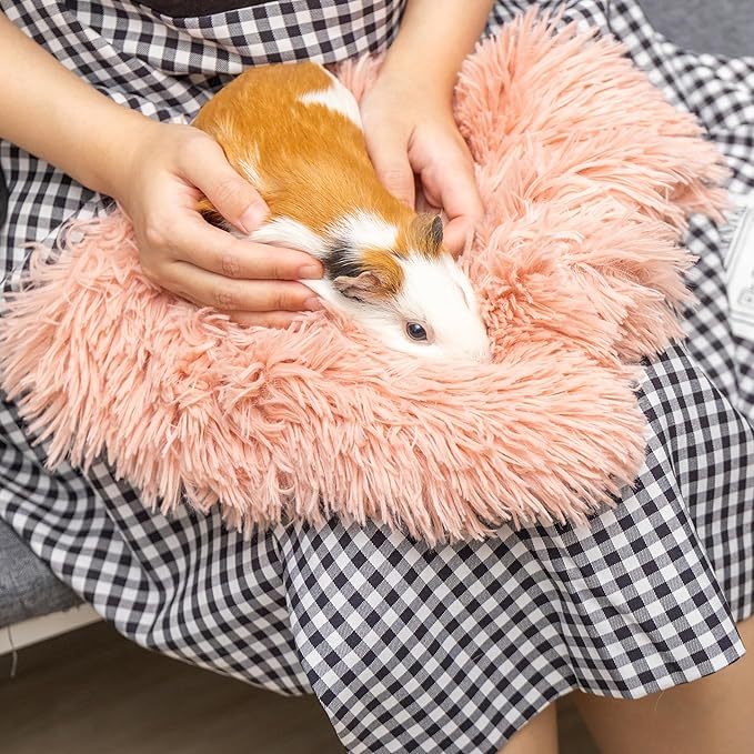 Guinea Pig Blankets 4 Pack, Warm Cozy Pet Cage Accessories for Guinea Pig Hedgehog Rabbit Hamster Chinchilla Ferret Small Animals, Fleece Cage Liners Bedding Mat Washable for Cold Weather