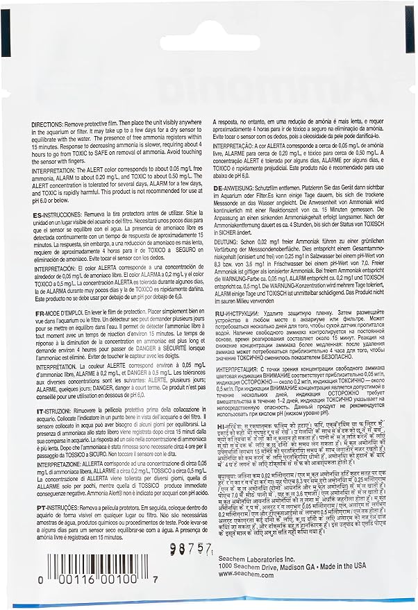Seachem Ammonia Alert (Pack of 2)