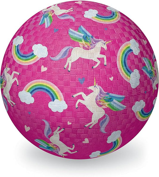 CROCODILE CREEK Pink Unicorns 7 Playground Ball, 1 EA