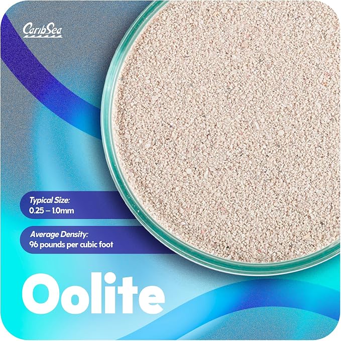 CaribSea Ocean Direct Natural Live Sand – 20 lb – Natural Aragonite Sand for Saltwater Aquariums – Sea Breathe Technology – Short Setup Time