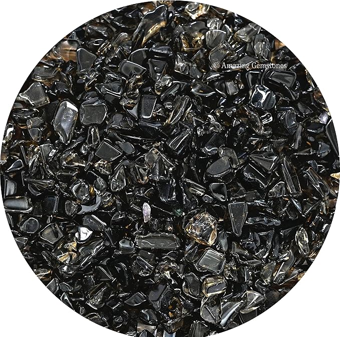 Smoky Quartz Crystal Aquarium Gravel - Rocks, Tumbled Stone and Tiny Crystals for Decoration (Natural AAA Grade Gemstones) (1000+ carat)