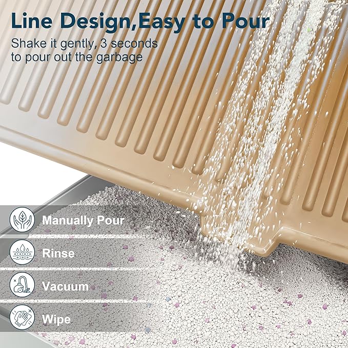 UPSKY Cat Litter Mat, Large Litter Box Mat Keep Floor Clean, 31" x 24" Kitty Litter Trapping Mat Soft on Kitty Paws, Waterproof and Washable Cat Mats for Litter Scatter Control