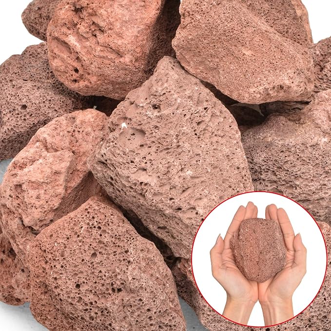 Stanbroil Lava Rock Granules, Decorative Landscaping for Fire Bowls, Fire Pits, Gas Log Sets, Indoor or Outdoor Fireplaces - 10 Pounds (2.75"-5") | for Fire Bowls, Fire Pits, Gas Log Sets, Indoor or Outdoor Fireplaces