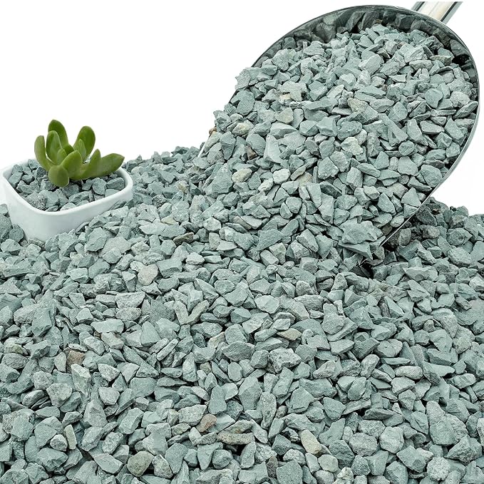 NUPICK 3lb Green Zeolite for Plants, 3/8" Gravel for Cactus | Natural Succulent Potting Soil Amendments, Decorative Bonsai Gritty Rock, Pebbles Pumice for Vase Fillers, Top Dressing
