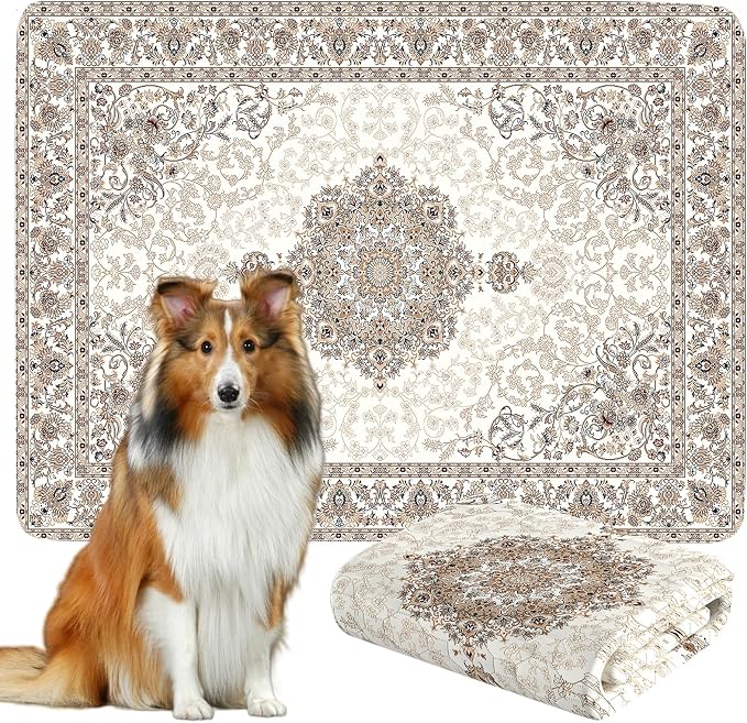 Dogcator Washable Pee Pads for Dogs, Reusable Dog Training Pads. 54''x72'' Super Absorbent Dog Rugs, Non-Slip and Leakproof Pee Mat for Dogs, Large Whelping Pads for Crates and Floors