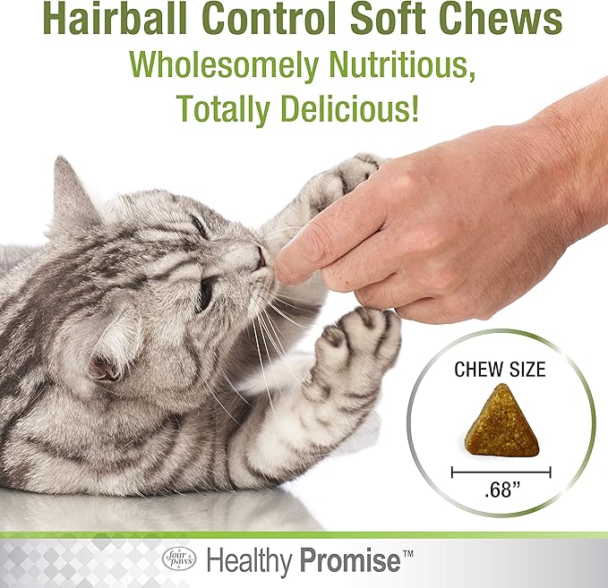Four Paws Healthy Promise Cat Hairball Control Soft Chews 90 Count