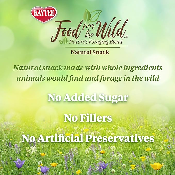 Kaytee Food from The Wild Natural Snack for Pet Rabbits, Guinea Pigs and Other Small Animals, 1 Ounce (Pack of 2)